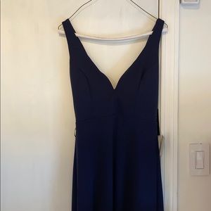Lulus Glamour Than This navy blue maxi dress. M.